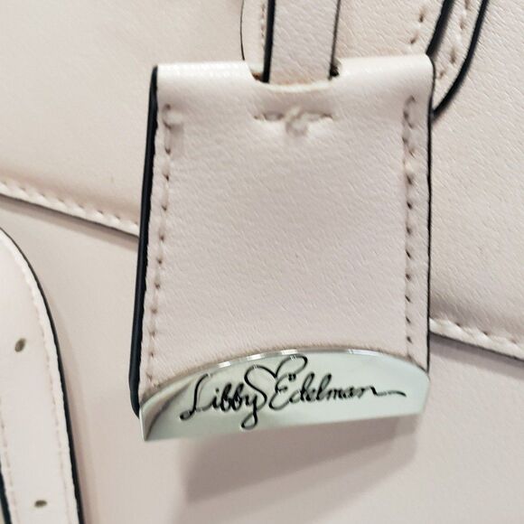 Libby Edelman Pink Satchel with Adjustable Strap for Shoulder Bag and Crossbody - Picture 3 of 12